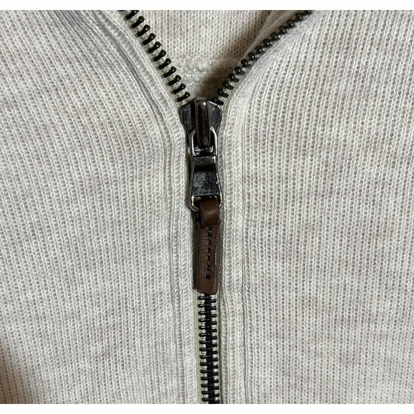 Timberland Sweater Adult XXL White Full Zip Outdoors Mens Long Sleeve - Picture 4 of 12